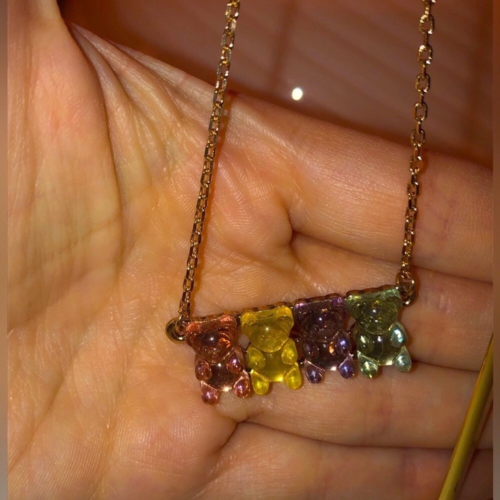 Betsey Johnson Pastel Gummy Bear Necklace